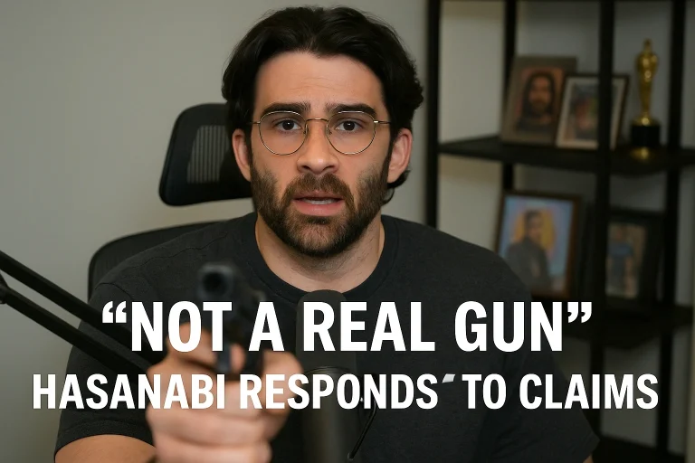 Not a Real Gun: HasanAbi Responds to Claims He Threatened Another YouTuber with a Gun During Livestream