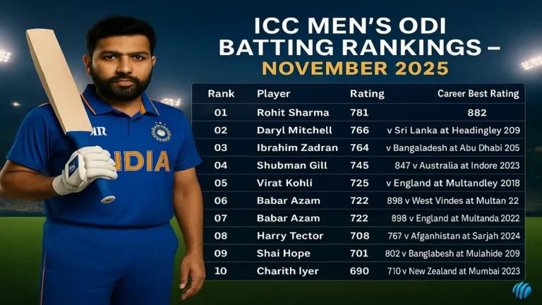 ODI Cricket Rankings: Power Shifts in the Game